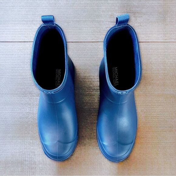 Michael Kors Mac Rain Bootie in River Blue - Picture 3 of 16